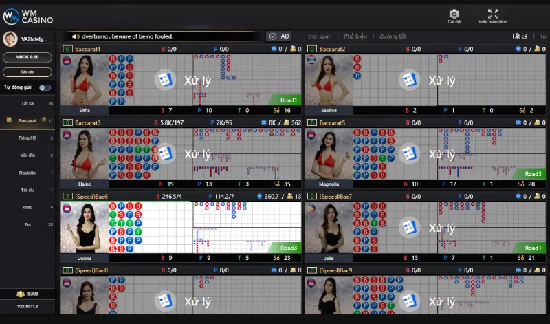 Cổng game baccarat trực tuyến 009