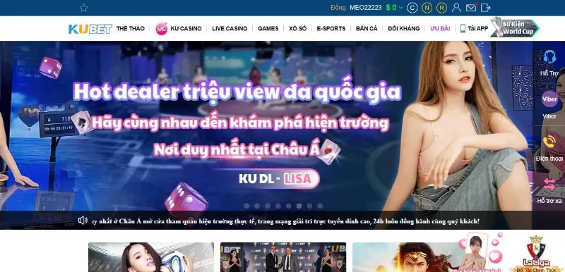 Nhà cái uy tín casino online Kubet