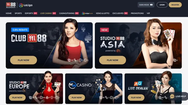 Nhà cái uy tín casino online M88