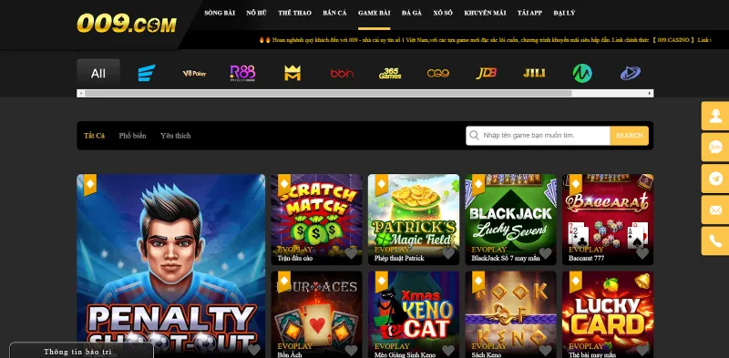 game bài đổi thưởng 009