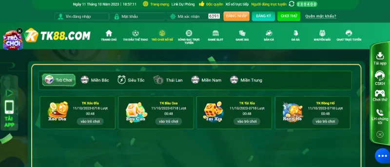 cổng lô đề online TK88