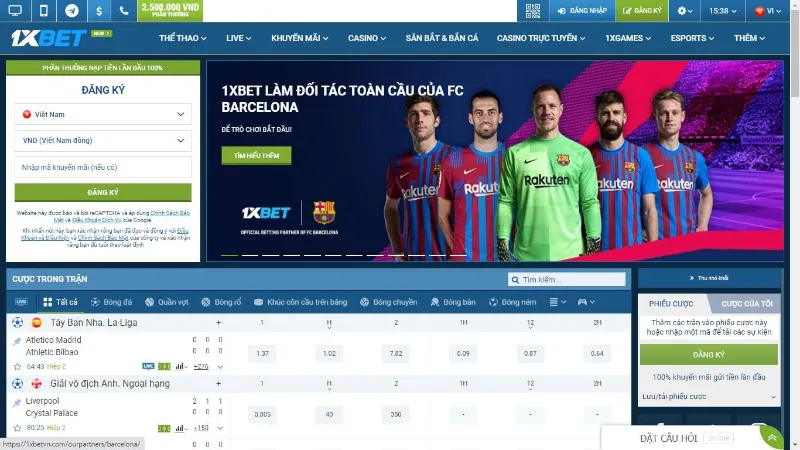 trang cá cược bóng đá 1xBet