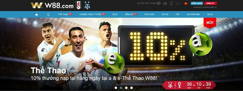 W88 - hệ thống cá cược đẳng cấp 5 sao